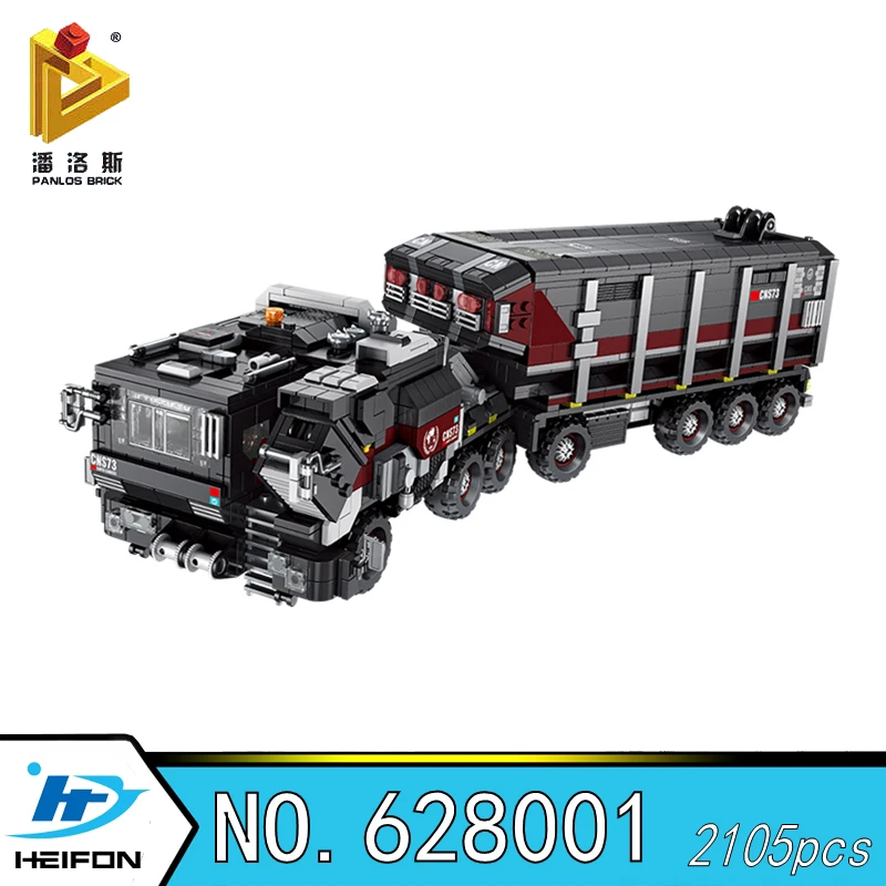 

The Wandering Earth Truck carrier vehicle loader Military Series Building Blocks Bricks Compatible Model toys Panlos 628001