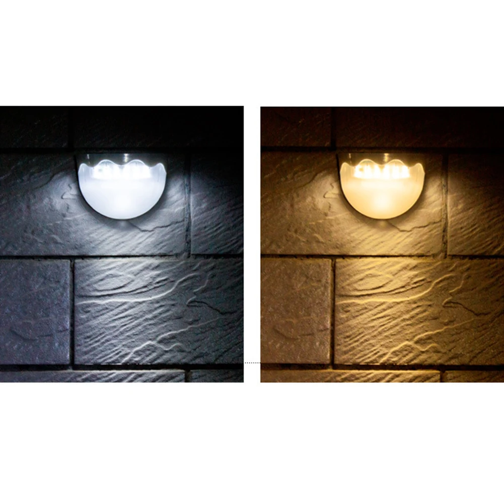 Solar Power recharges during day led Lights Outdoor Lamp Fence Wall Waterproof Garden Landscape Path Lighting Lamps