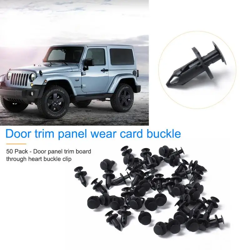 Car Accessories Repair Tool Supplies 50 Pack - Door Panel Trim Board Through Heart Buckle Clip For Jeep | Автомобили и мотоциклы