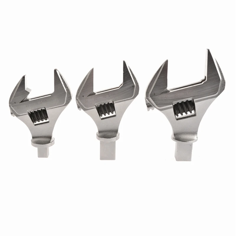 

9x12 60/45/35/32mm Adjustable Insert Ended Head Torque Wrench Open End Insert Tool Chromium-vanadium Steel Durable Hand Tool