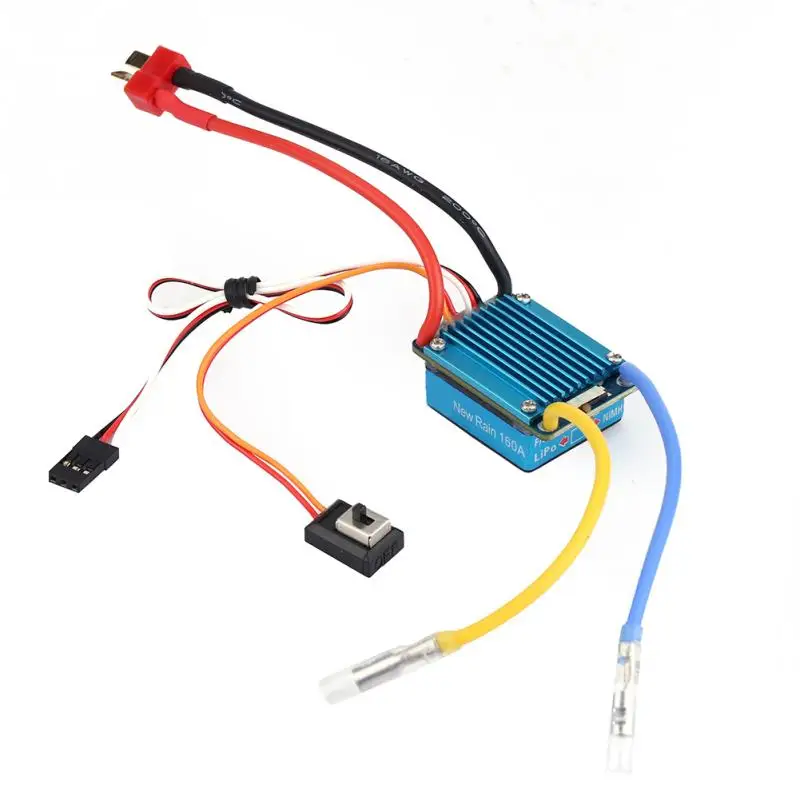

3S 160A Waterproof Brushed ESC With 5V 1A BEC T-Plug For 1/12 (Or Lager) Remote Control Car Brushed ESC RC Accessoy
