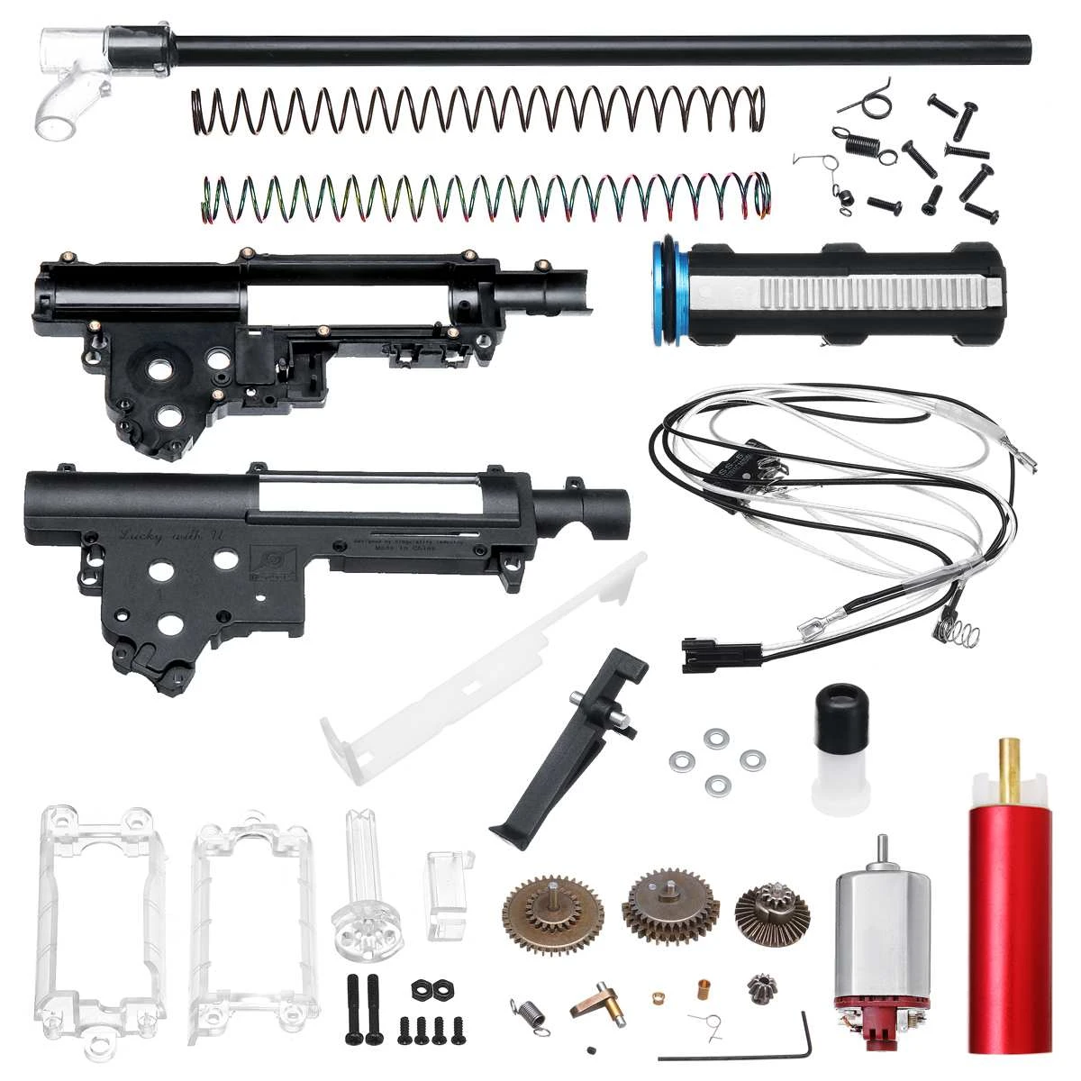 Details about  / Gel Ball Blaster Toy Gun Gearbox Cable Repair Parts for JinMing SCAR V2 /& Gen8