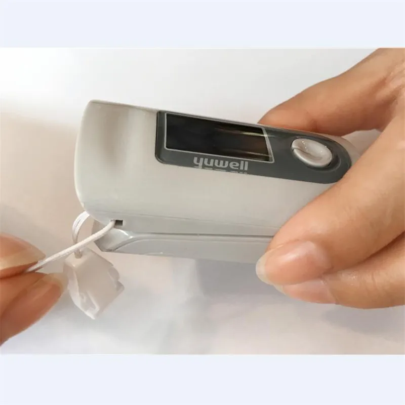 Yuwell YX100 медицинский бытовой цифровой Пульсоксиметр для пальцев измеритель насыщения крови кислородом SPO2 PR монитор CE