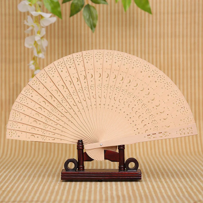 

Japanese Folding Fan Original Wooden Hand Fan Chinese Flower Bamboo Pocket Fan for Women Gift Home Decor Decoracion 79DA