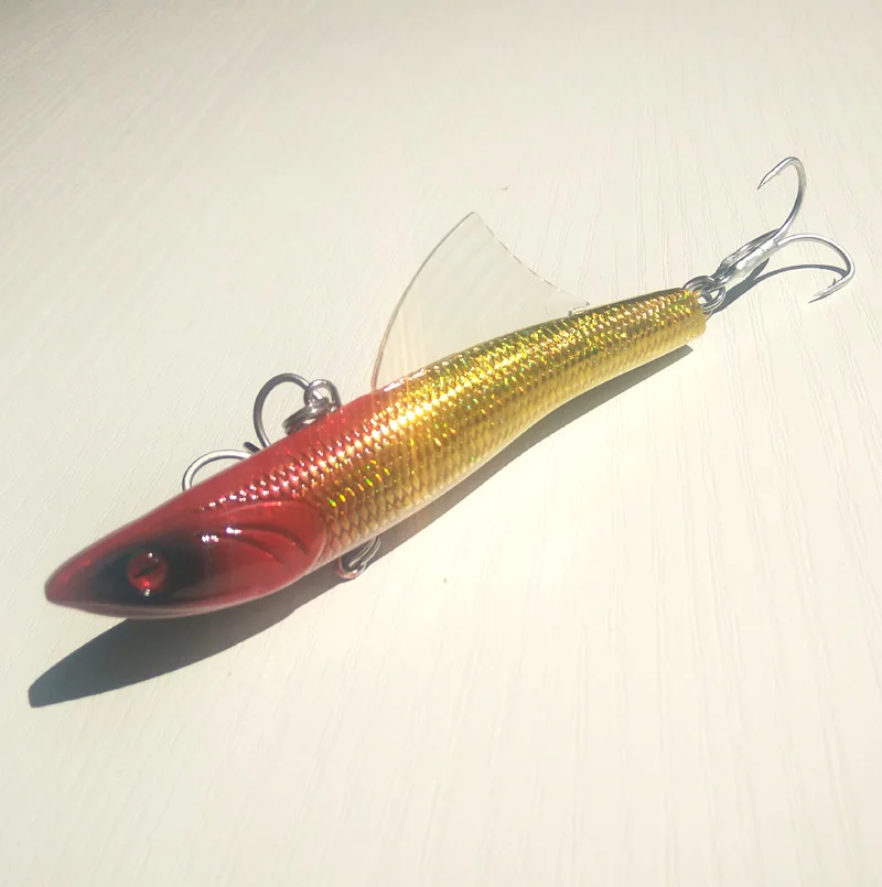 

88mm/26g Sea Bass Fishing lure Hard fishing lure VIB Plastic fishing lure VMC fishing hook Free shipping