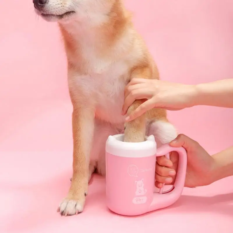 

2019 NEW Pet Cat Dog Foot Clean Cup Cleaning Tool Silicone Washing Brush Paw Washer French Bulldog Pug Supplies Pet Accessories