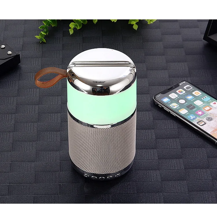 

Cloth Bluetooth Speaker Colorful LED Sound Light Card U Disk Subwoofer Portable Sports Speaker