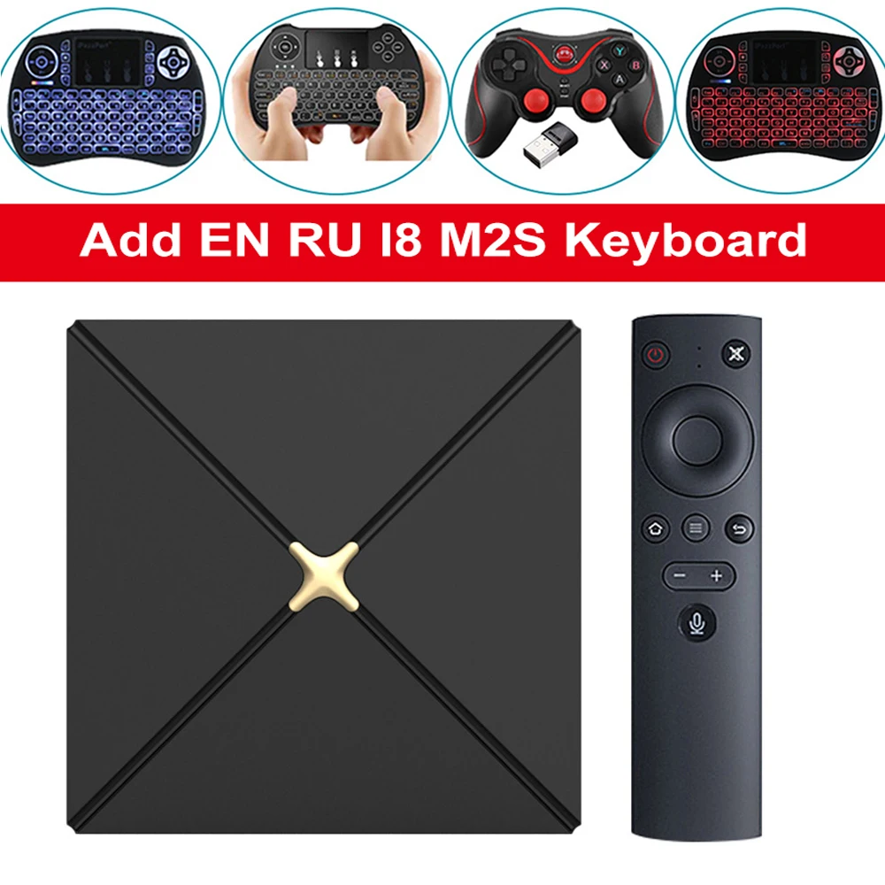 YSE Smart TV Box Android 7.1 With Voice Remote RK3328 4GB RAM 32 / 64GB