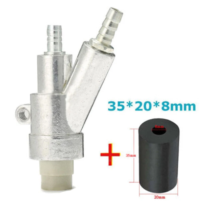 

2 X Stainless Steel Air Gun Kit Spray Gun+ 35mm Boron Carbide Nozzle Tool Part~