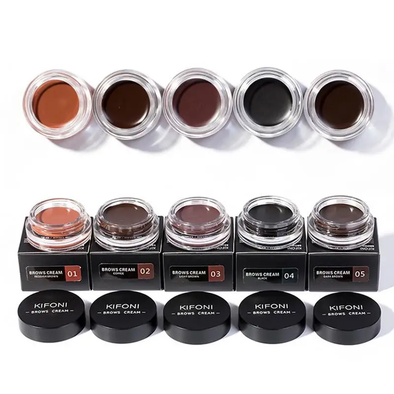 

KIFONI Professional Eyebrow Gel 6 Colors High Brow Tint Makeup Eyebrow Brown Eyebrow Gel With Brow Brush Tools