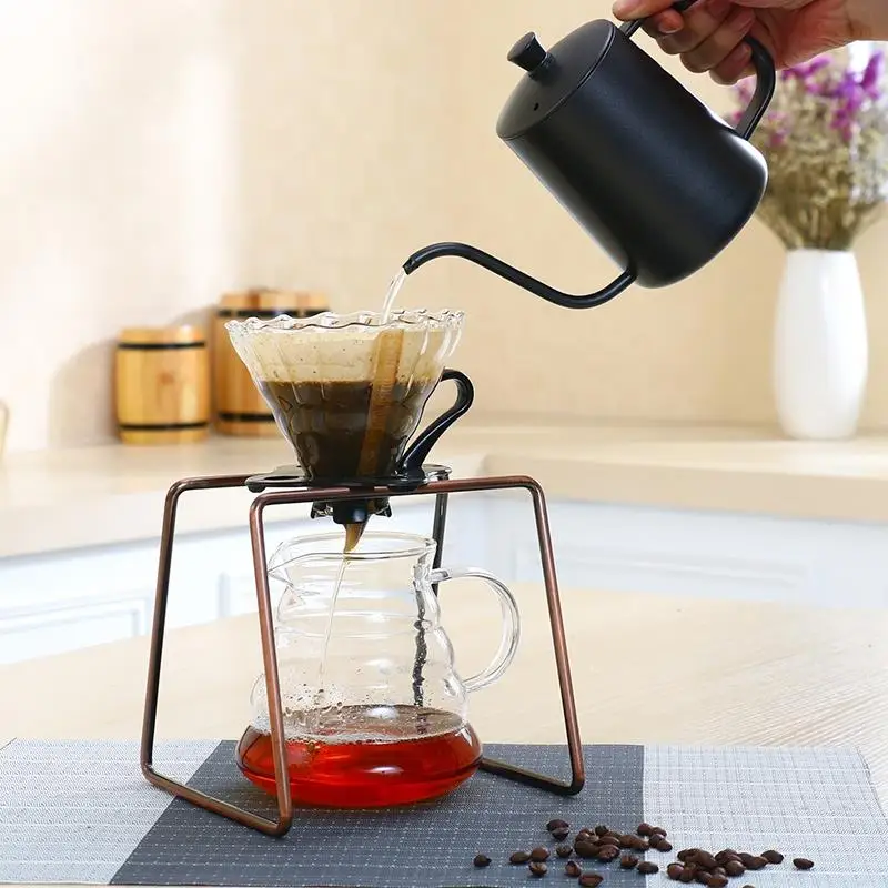 Drip Coffee For Filter Cup Holder Shelf Geometry Coffee Dripper Stand V60 Drip Metal Special Frame For Barista Drip Coffee For Filter Cup Holder Shelf Geometry Coffee Dripper Stand V60 Drip Metal Special Frame For Barista
