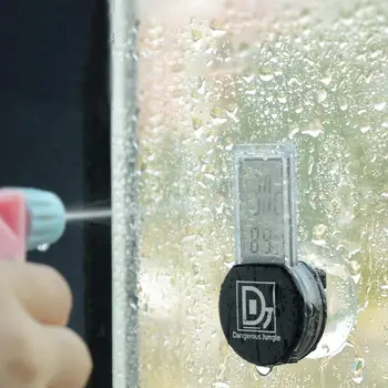 

LCD Thermometer Hygrometer Temperature Sucked Type Hygrometer for Reptiles Chameleon Terrarium Fish Tank Refrigerator