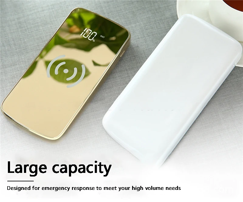 20000mAh fashion wireless charging mobile power bank PowerBank charging treasure mobile phone charger 20000mAh fashion wireless charging mobile power bank PowerBank charging treasure mobile phone charger