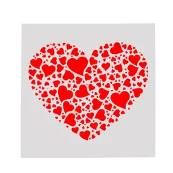 Мульти-размер Любовь Сердце линейка дети живопись Декор трафареты для Diy Скрапбукинг художественные альбомы штамп для ежедневника