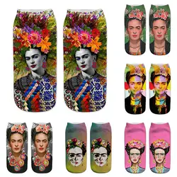 Распродажа, женские носки с 3D принтом персонажей, красивые носки Meias, забавные носки унисекс с низким голенищем, теплые забавные носки