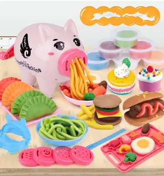 

Kids Simulate Plasticine Pig Shape Pasta Machine Play House Puzzle Toy