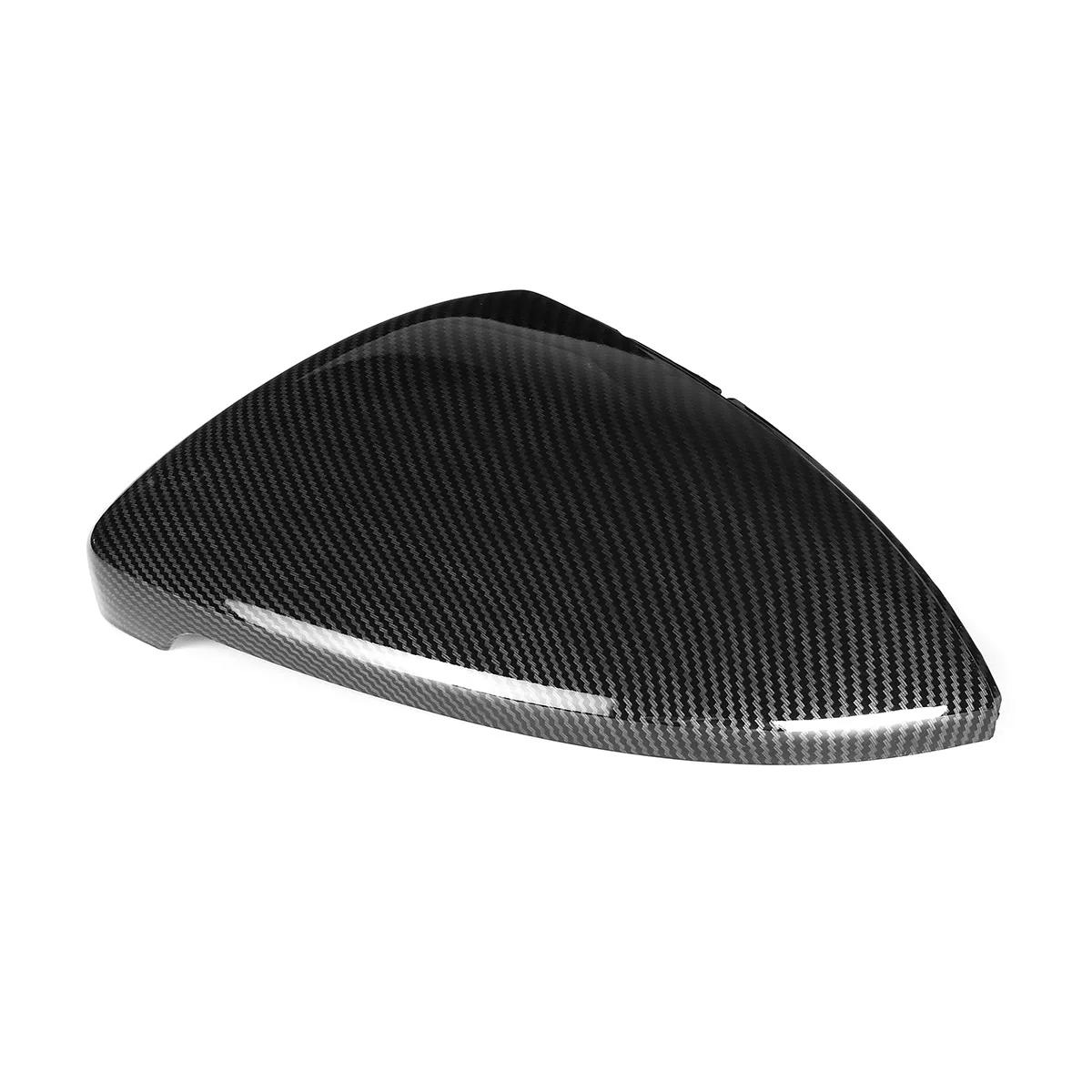 Najtaniej 2 sztuk ABS kolor włókna węglowego wymiana widok z tyłu osłona na lusterko boczne czapki nadające się do volkswagena dla VW Golf GTI MK7 R