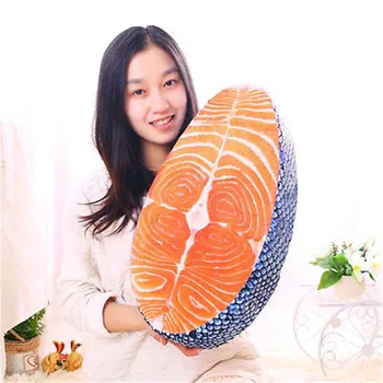 

Yummy Sushi Friends Salmon Pillow Seat Cushion Creative Design Home Pillow