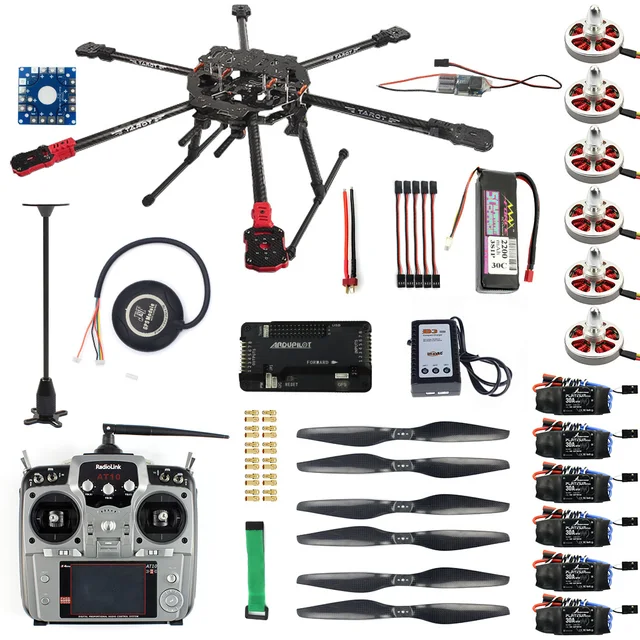 $382.89  Full Set Hexacopter Drone Aircraft Kit Tarot FY690S Frame 750KV Motor GPS APM 2.8 Flight Control AT