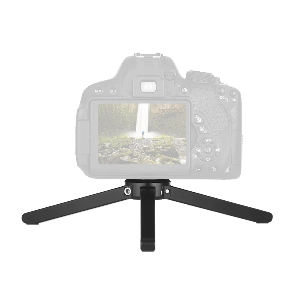 Aluminium Mini Foldable Tripod Stand Portable Tabletop Holder with