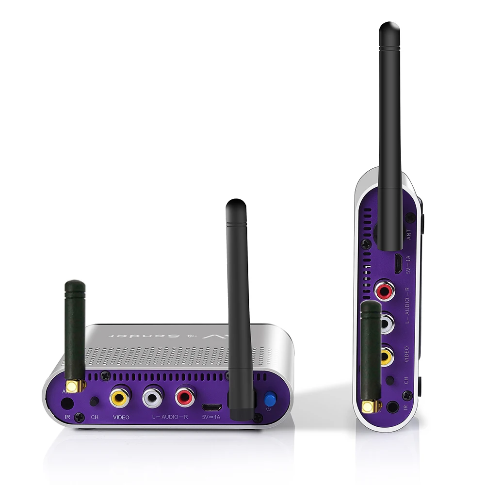 

AV240 400M AV Sender And Transmitter Receiver With IR Remote Adapter Wireless Audio Video SD AV TV