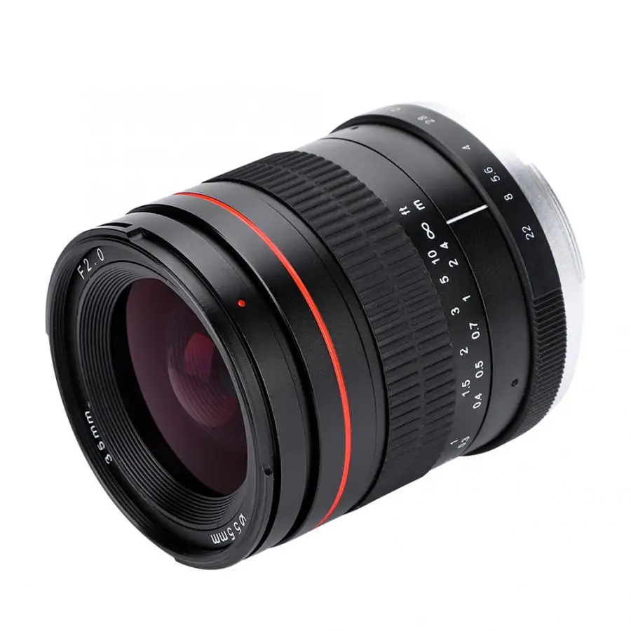 35 мм F2.0 большая апертура ручной фокусировки полная Рамка Prime объектив для Canon EF Nikon