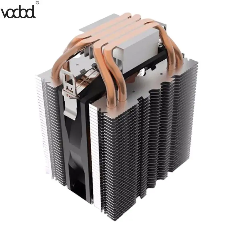 

CPU Cooler 4 Heatpipe Radiator Quiet 3pi Heatsink for Intel LGA1150 1151 1155 775 1156 AMD Fan Cooling for Desktops Computer new