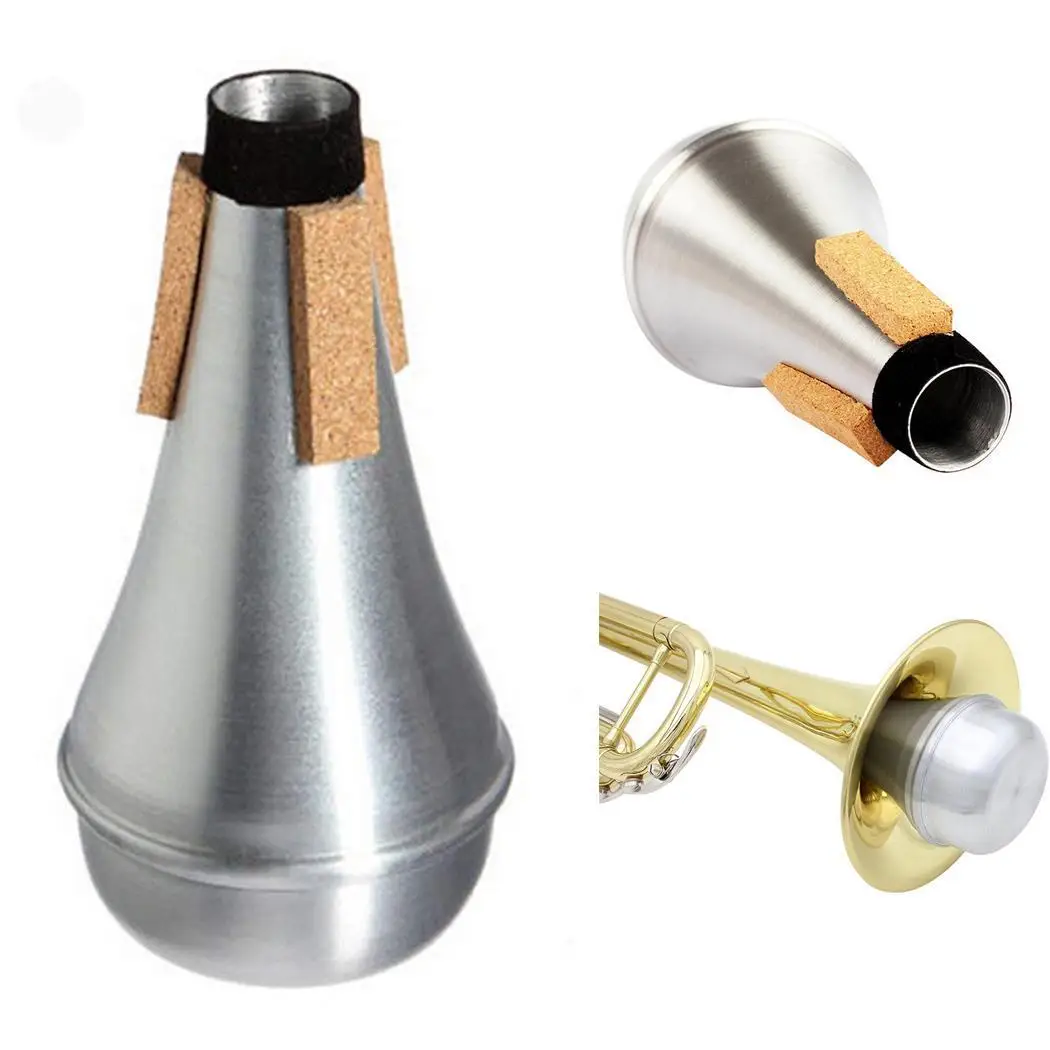 

Aluminum Trumpet Mute for Trumpet Aluminium Straight Trumpets Silencer For Jazz Instrument Practice Beginner