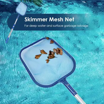 

Plastic Leaf Skimmer Mesh Net Professional Cleaner with Telescopic Pole Swimming Pool Pond Tub Cleaning Tool