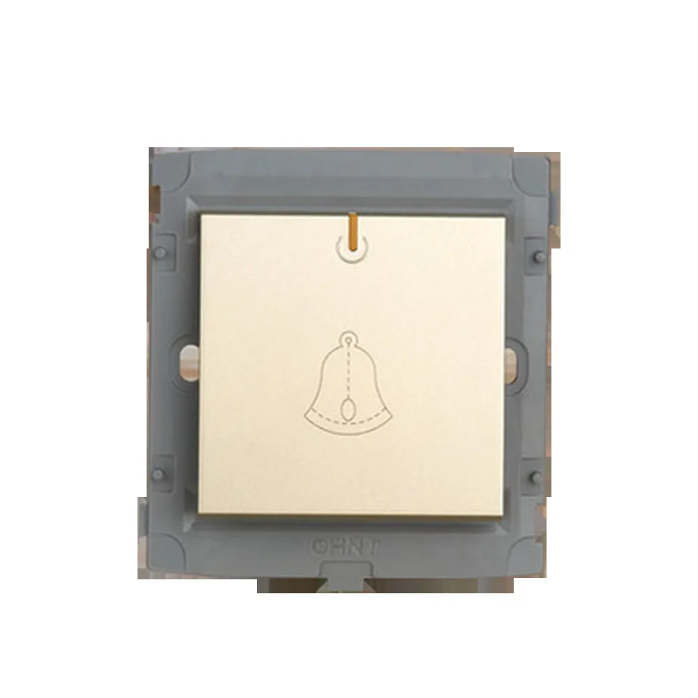 

CHINT Doorbell Switch Module 86 Type Wall Switch Socket Light Champagne Gold Free Shipping