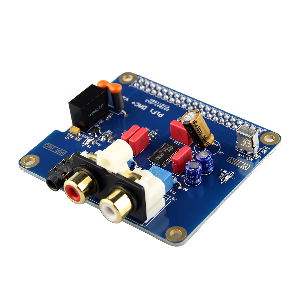 

CLIATE 1pc Digital Audio Card PiFi HIFI DAC+ Module Pin board With Case For Raspberry Pi 2 Model B / B+ / A+ Volumio system