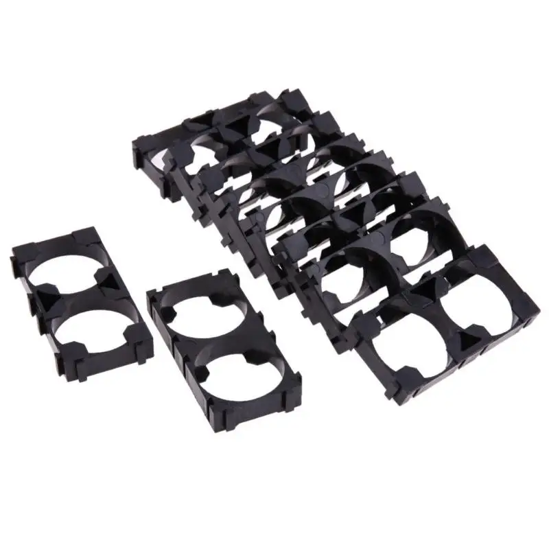 

10Pcs Battery Storage for 26650 2x Lithium Battery Triple Holder Bracket For Diy Battery Pack Plastic for 26650 battery holder