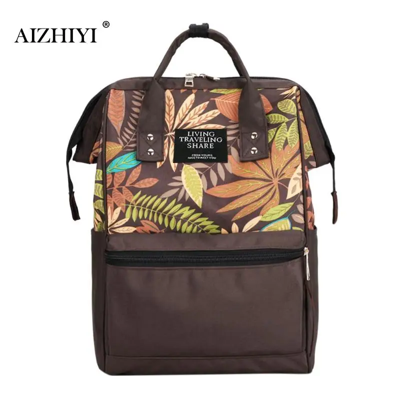 

2019 New Design Women Backpacks Fashion Travel Nylon waterproof Bags Retro Large Capacity Nursing Backpack Mommy Diaper Bags