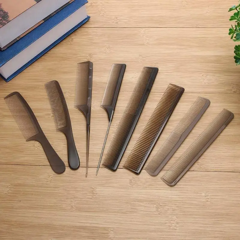8pcs Hairdressing Combs Antistatic Cutting Comb Barber Stylist Set Hair Comb Salon Dressing Brushes Tool for Beauty Style 8pcs Hairdressing Combs Antistatic Cutting Comb Barber Stylist Set Hair Comb Salon Dressing Brushes Tool for Beauty Style