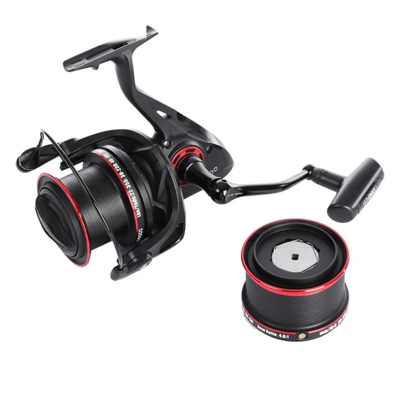 

12 Bola + 2 Rolamentos Carretilhas de Pesca de Metal Pesca rodas Carretel Molinete De Pesca 4.6: 1 com YF8000 + YF9000 rodas