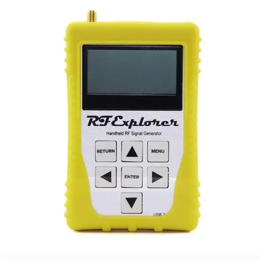 RF Explorer WSUB1G+ портативный анализатор спектра диапазон частот 50 кГц-960 МГц, покрывающий НЧ, СЧ, ВЧ, УКВ и УВЧ желтый резиновый чехол