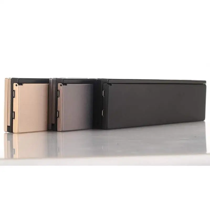 Ультра тонкий мини тройной складной беспроводной Bluetooth клавиатура для iPhone Samsung