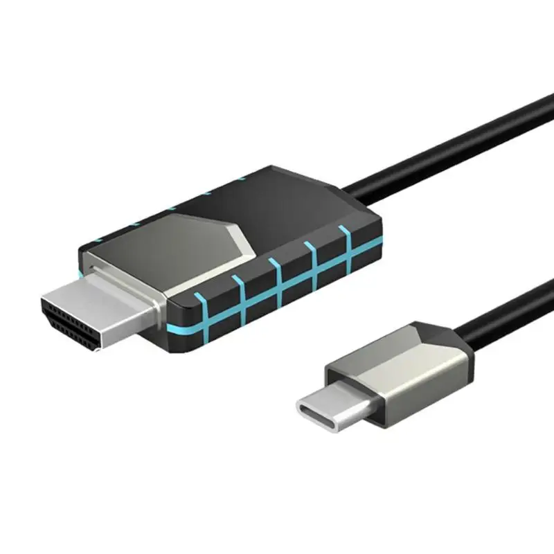 

ABS Zinc Alloy USB-C Type-C to HDMI 4K 30Hz Adapter Converter Cable Wire Cord for MacBook Mobile Phone Computer