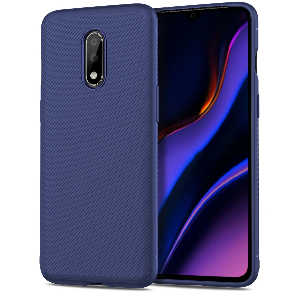 

For OnePlus 7 Case Silicone Texture Carbon Fiber Slim Matte Soft TPU Cover For Oneplus 7 Pro One Plus 7 Case Shockproof 1+ 7