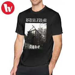 Burzum футболка Burzum Aske футболка мужская с коротким рукавом Футболка Забавный принт пляж 100 хлопок Oversize футболка