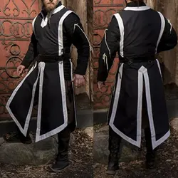 2019 средневековый косплэй рыцарь одежда костюмы периода для мужчин костюмы благородный форма человека Топ Без Рукавов Халаты Костюмы