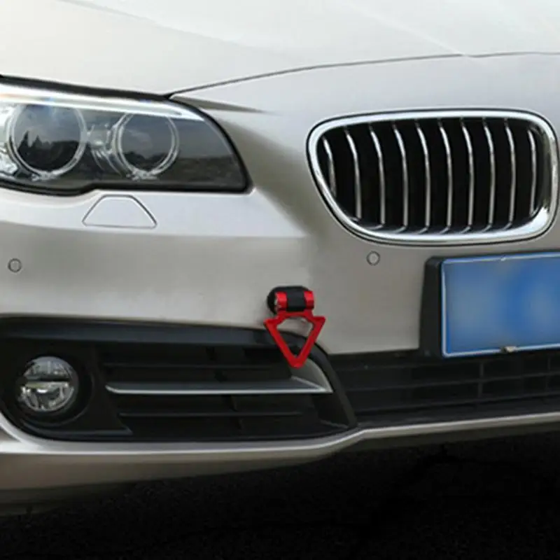 العالمي السيارات المعدلة البلاستيك مقطورة هوك الزخرفية لاصق الجر هوك حلقة مثلثية الزخرفية السيارات البارات سحب هوك