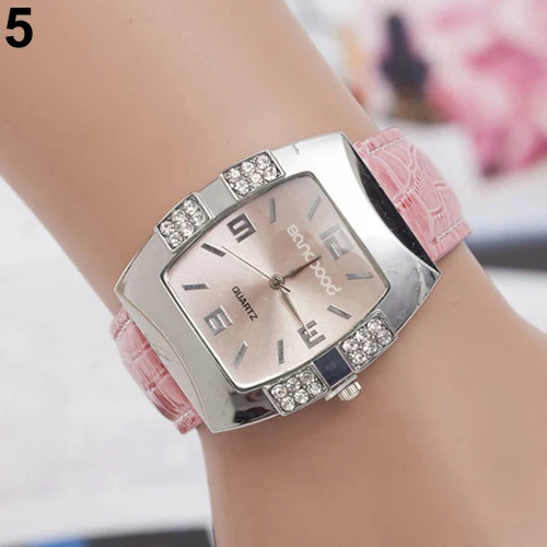 Женские Аналоговые кварцевые наручные часы horloge dames из искусственной кожи со
