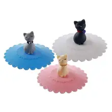 3 шт крышки чашки мультфильм кошка Силиконовые Анти-пыль Прекрасный напиток крышка чашки крышки кружки для дома кофе магазин офис