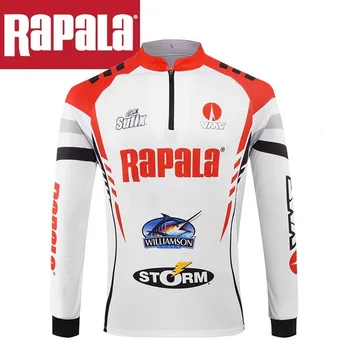 

Rapala Brand Fishing Clothes Long Sleeve Shirt Quick Drying Breathable Anti UV Sun Protection Clothes long Sleeve Loose