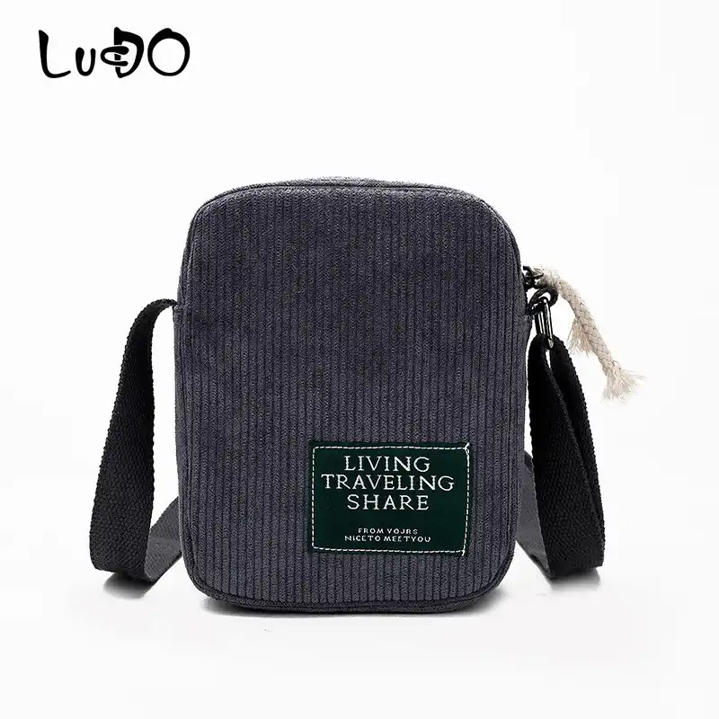 Lucdo 2018 New Fashion Corduroy Women Messenger Bags Designer Vintage Small Shoulder Bag Phone Purse Handbags Bolsa Feminina
