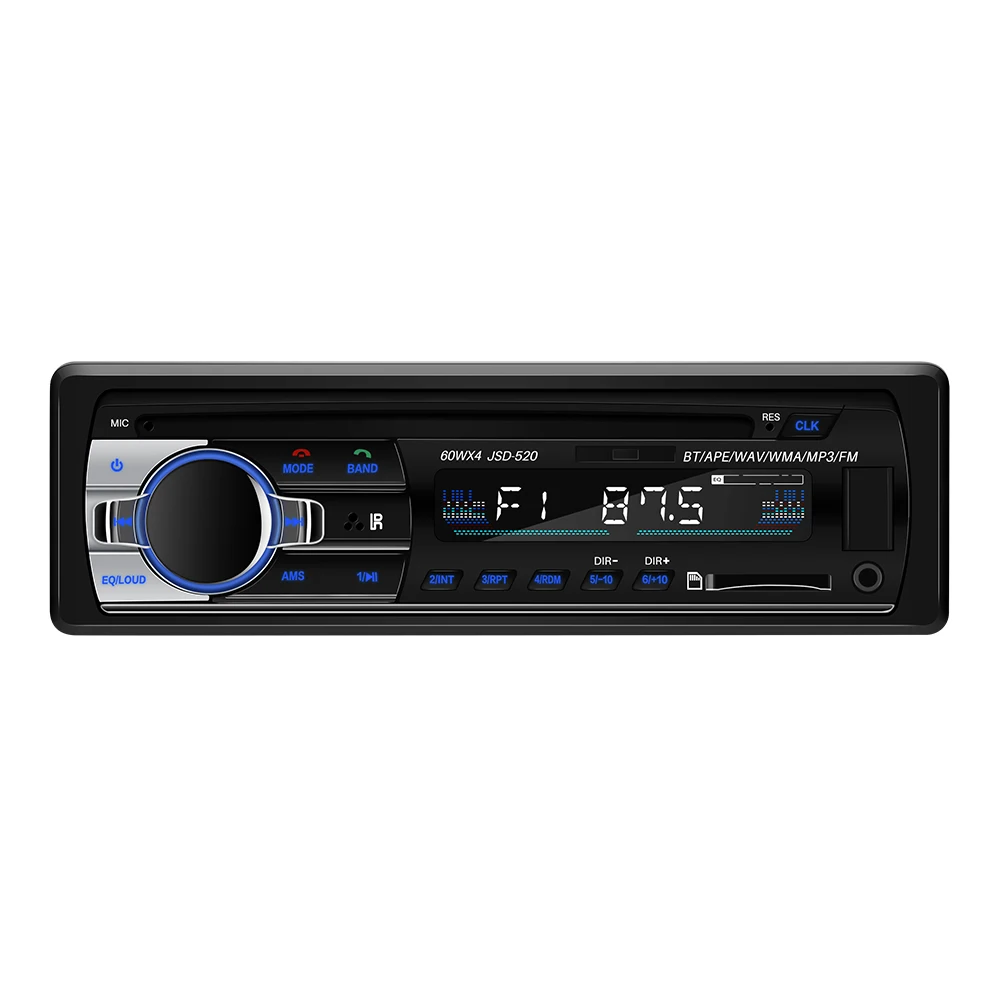 12V автомобильный MP3 мультимедийный плеер Bluetooth Авторадио стерео радио FM Aux вход