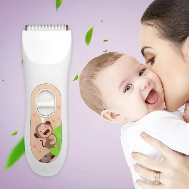 

USB Rechargeable Hair Cutter Waterproof Professional Baby Kids Infant Electric Hair Care Cutting Remover Haircut Clipper