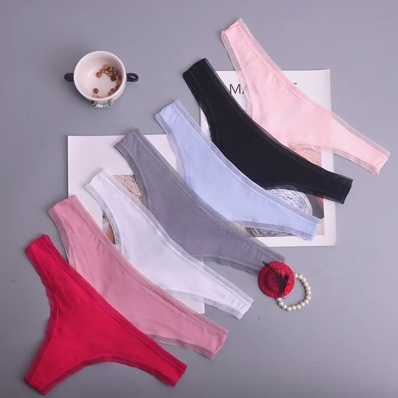 

s-3xl cotton women sexy underwear ladies panties lingerie bikini pants thong g-string 3pcs/lot ac108