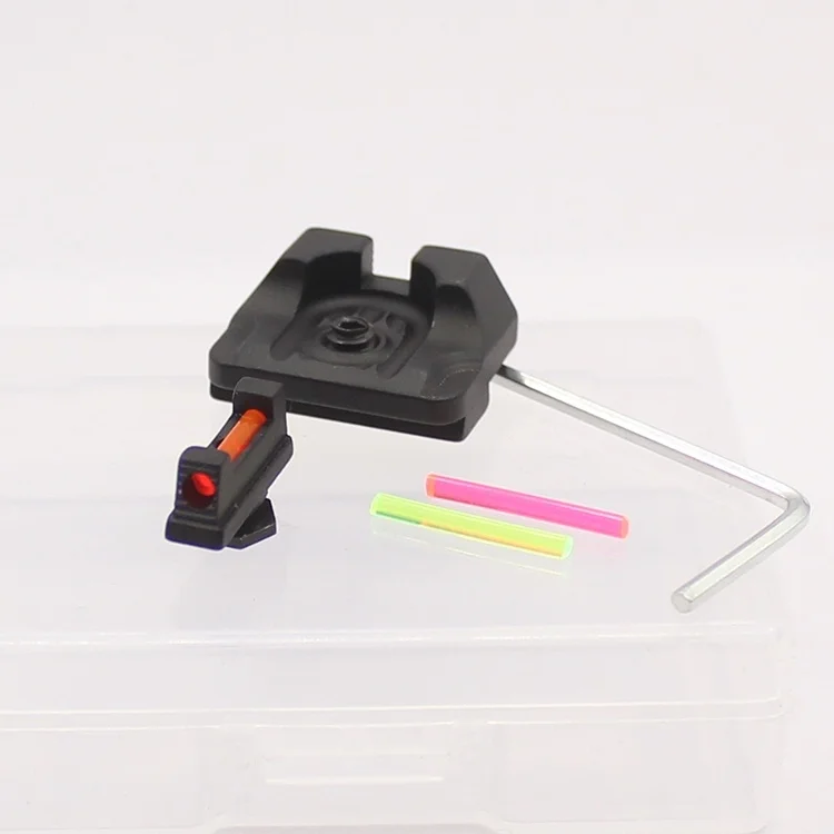 

Hunting Red Green Fiber Optic Front With Combat Rear Sights focus-lock For Glock 17/17L /19/22/23/24/26/27/33/34/35/38/39